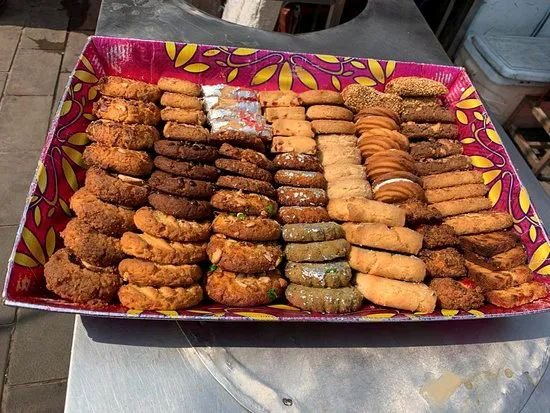 Assorted freshly baked biscuits at Nimrah Cafe and Bakery Hyderabad