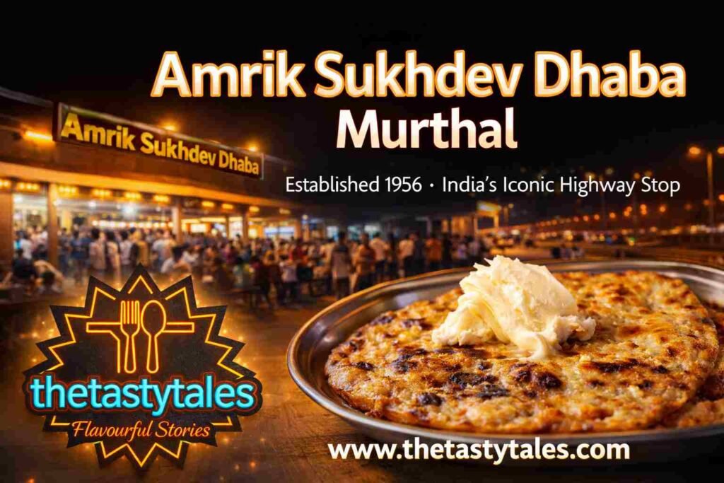 Amrik Sukhdev Dhaba Murthal paratha featured image The Tasty Tales highway food India