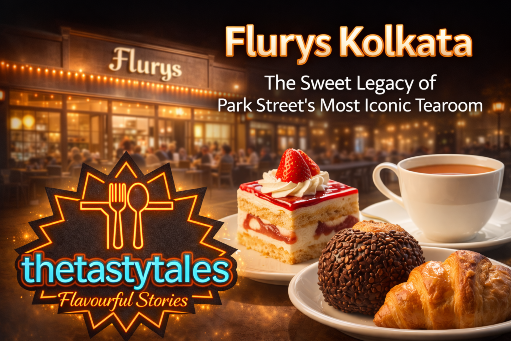 Flurys Kolkata Park Street pastries tea featured image The Tasty Tales