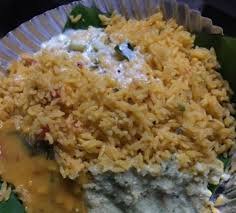 Famous KR Puram tomato bath served at Shree Horanadu Annapurneshwari Uphara Bangalore