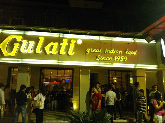 Gulati Restaurant Delhi exterior at Pandara Road Market famous for butter chicken since 1959