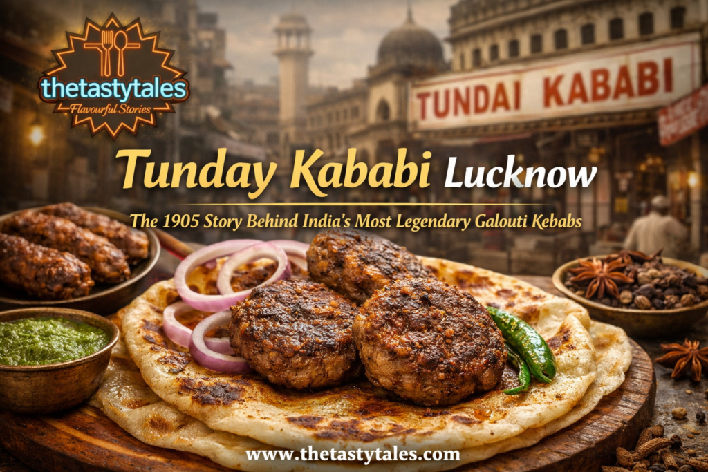 Tunday Kababi Lucknow Galouti Kebabs with paratha featured image The Tasty Tales