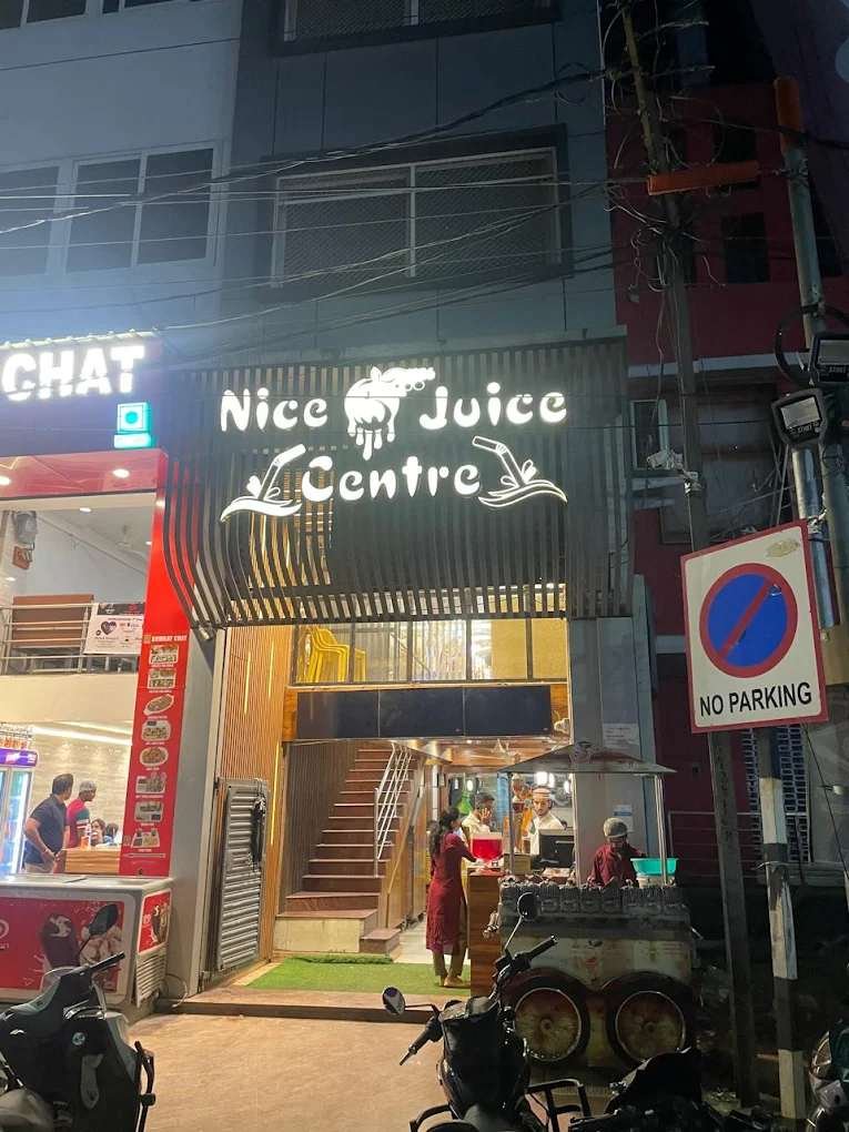 Nice Juice Centre Secunderabad exterior night view Hyderabad popular dessert shop entrance