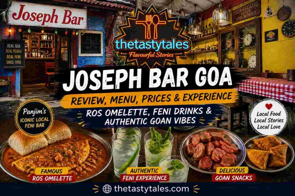 Joseph Bar Goa review banner ros omelette feni drinks interior Panjim thetastytales