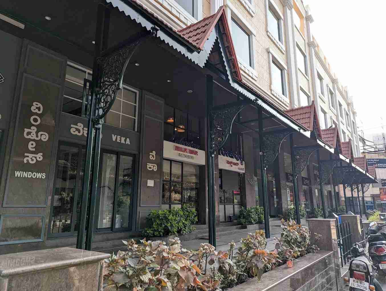 Exterior view of Lakeview Milkbar Bengaluru dessert destination on MG Road Bangalore